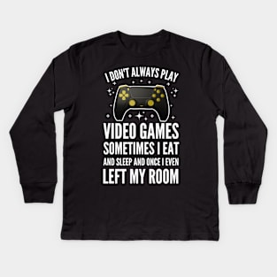 Funny Gamer men women Video Gamer Gaming Game Controller Kids Long Sleeve T-Shirt